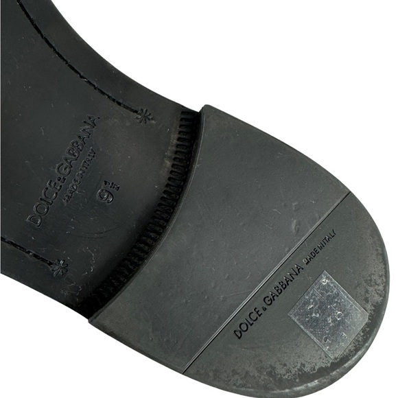 DOLCE & GABBANA Wingtip Black Leather Perforated Men's Oxfords 9.5UK - 10.5 US - Picture 12 of 12